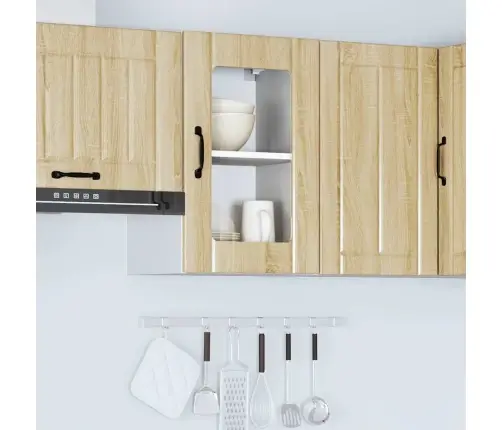 Virtuves Sienas Skapis Ar Stikla Durvīm 