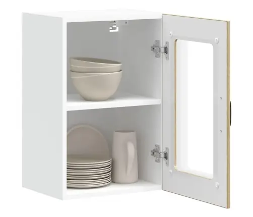 Virtuves Sienas Skapis Ar Stikla Durvīm 