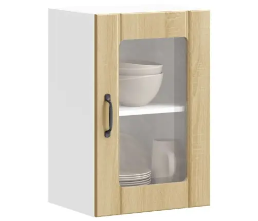 Virtuves Sienas Skapis Ar Stikla Durvīm 