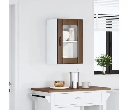 Virtuves Sienas Skapis Ar Stikla Durvīm 