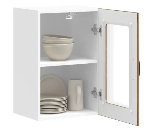 Virtuves Sienas Skapis Ar Stikla Durvīm 