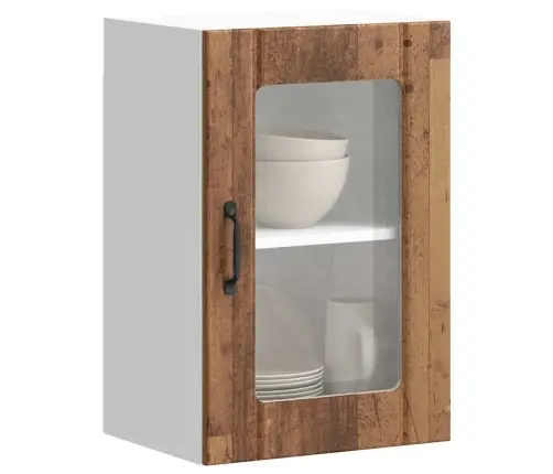 Virtuves Sienas Skapis Ar Stikla Durvīm 