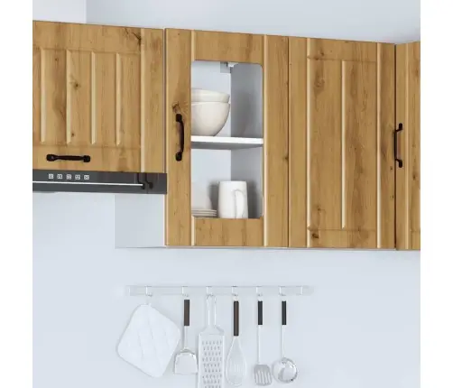 Virtuves Sienas Skapis Ar Stikla Durvīm 