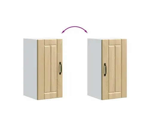 Sieninė Virtuvės Spinta "Lucca" Sonoma Oak Engineered Wood