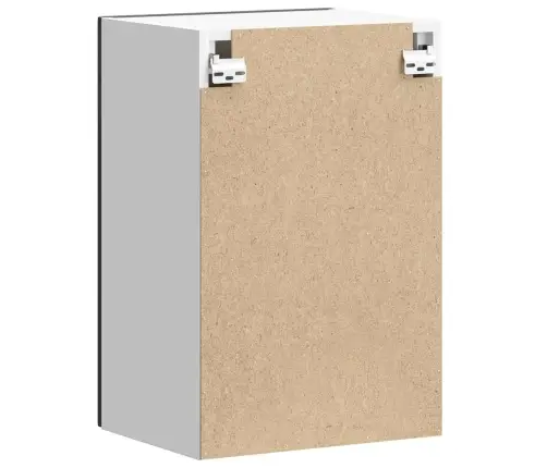 Virtuvės Sieninė Spintelė "Lucca" Juoda Inžinierinė Mediena