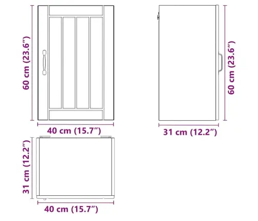 Köögi Seinakapp Lucca, Suitsutatud Tamm, Tehispuit