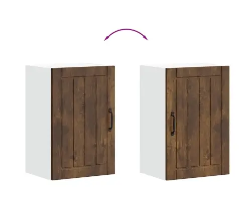 Köögi Seinakapp Lucca, Suitsutatud Tamm, Tehispuit