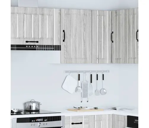 Sieninė Virtuvės Spinta "Lucca" Pilka Sonoma Engineered Wood