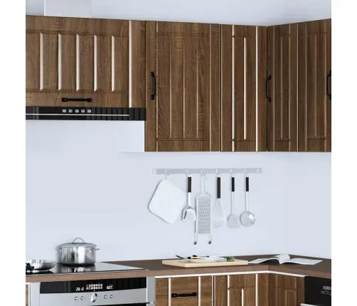 Sieninė Virtuvės Spintelė "Lucca" Rudos Ąžuolo