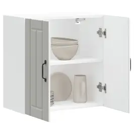 Virtuves Sienas Skapis "Lucca" White Engineered Wood Vidaxl