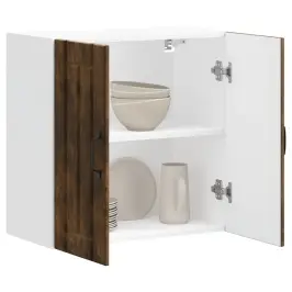 Virtuves Sienas Skapis "Lucca" Kūpināts Ozola Inženierijas Koks Vidaxl