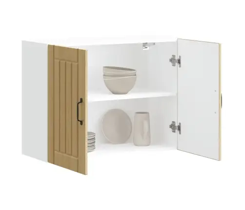 Sieninė Virtuvės Spinta "Lucca" Sonoma Oak Engineered Wood