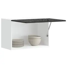 Virtuves Sienas Skapis "Lucca" Black Engineered Wood Vidaxl