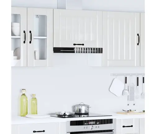 Köögi Seinakapp Lucca, Kõrgläikega Valge, Tehispuit