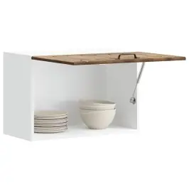 Virtuves Sienas Skapis "Lucca" Kūpināts Ozola Inženierijas Koks Vidaxl