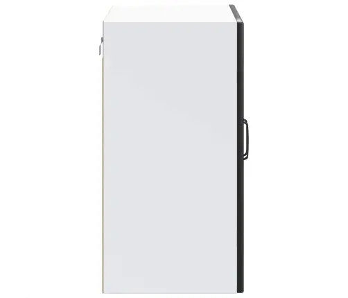 Klaasuksega Köögiseinakapp, Lucca, Must, Tehispuit