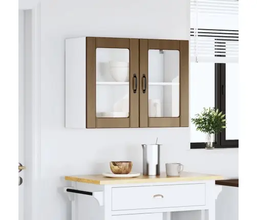 Virtuvės Sieninė Spintelė Su Stiklinėmis Durimis "Lucca"