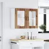 Sieninė Virtuvės Spintelė Su Stiklinėmis Durimis "Lucca"
