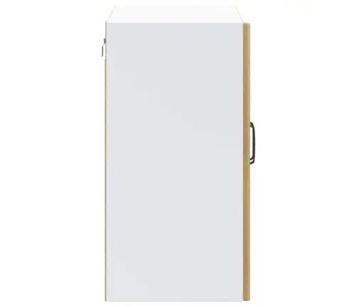 Virtuves Sienas Skapis Ar Stikla Durvīm Lucca Koka Krāsā Vidaxl