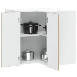 Virtuves Sienas Stūra Skapis "Lucca" Koka Krāsā Vidaxl