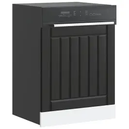 Nõudepesumasina Paneel, Lucca, Must, Tehispuit