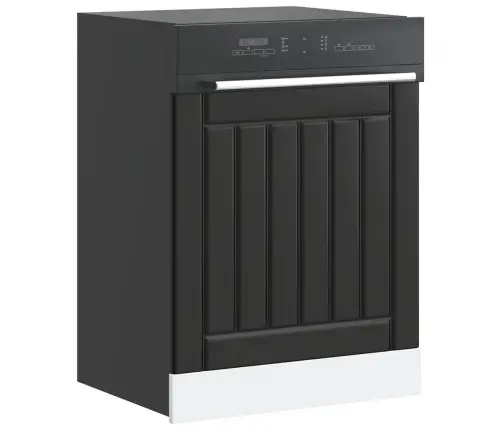 Nõudepesumasina Paneel, Lucca, Must, Tehispuit