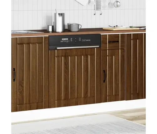 Nõudepesumasina Paneel, Lucca, Pruun Tamm, Tehispuit