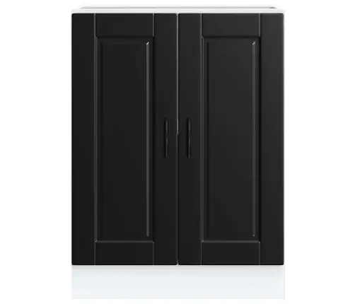 Köögi Aluskapp "Porto", Must, Tehispuit