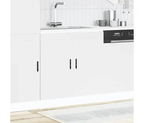 Izlietnes Pamatnes Skapis Porto Balts Inženierizēts Koks Vidaxl