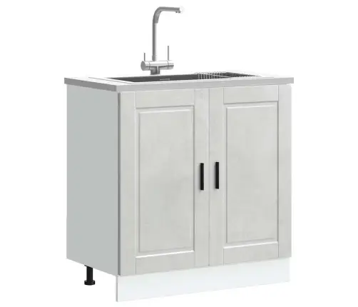 Izlietnes Pamatnes Skapis Porto 80X46X81,5Cm Inženierizēts Koks Vidaxl