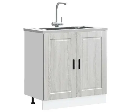 Izlietnes Pamatnes Skapis Porto 80X46X81,5Cm Inženierizēts Koks Vidaxl