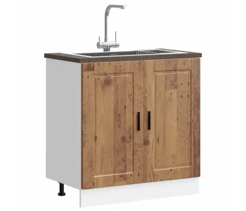 Kriauklės Pagrindo Spintelė "Porto" Sena Mediena 80X46X81,5 Cm