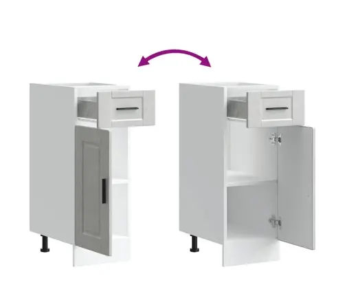 Köögi Aluskapp "Porto", Betoonhall, Tehispuit