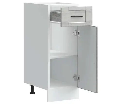 Virtuvės Spintelė, Porto, Pilka, Apdirbta Mediena