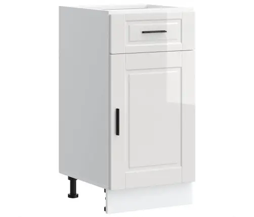 Köögi Aluskapp "Porto", Kõrgläikega Valge, Tehispuit