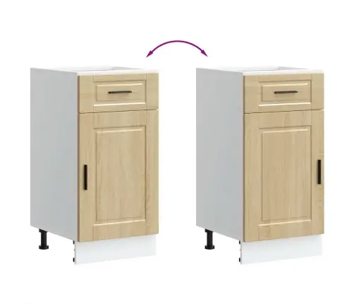 Köögi Aluskapp "Porto", Sonoma Tamm, Tehispuit