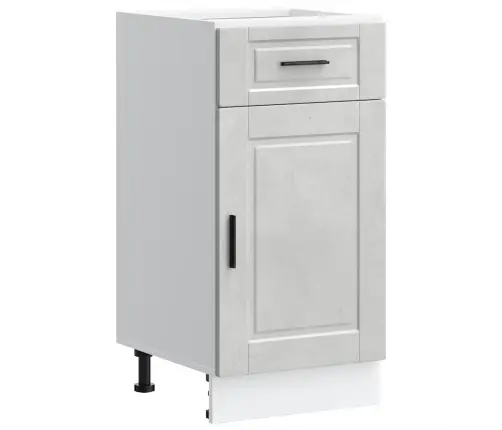 Virtuvės Spintelė, Porto, Betono Pilka, Apdirbta Mediena