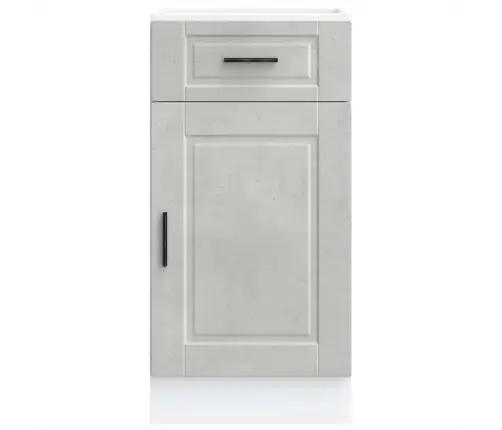 Virtuvės Spintelė, Porto, Betono Pilka, Apdirbta Mediena