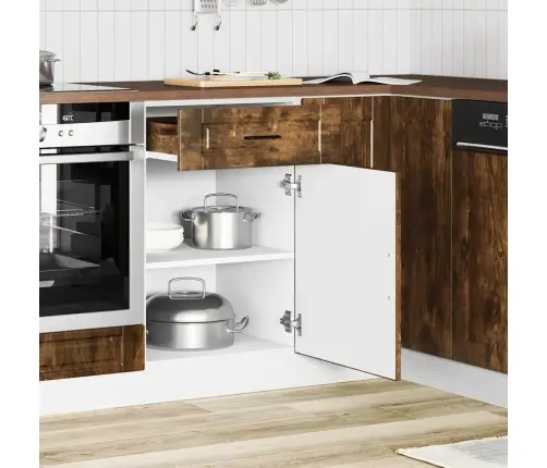 Virtuvės Spintelė, Porto, Dūminio Ąžuolo, Apdirbta Mediena