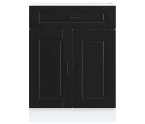 Köögi Aluskapp "Porto", Must, Tehispuit