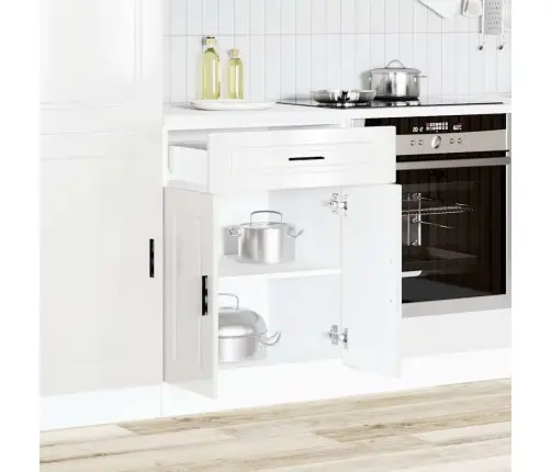 Köögi Aluskapp "Porto", Kõrgläikega Valge, Tehispuit