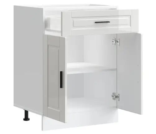 Köögi Aluskapp "Porto", Kõrgläikega Valge, Tehispuit