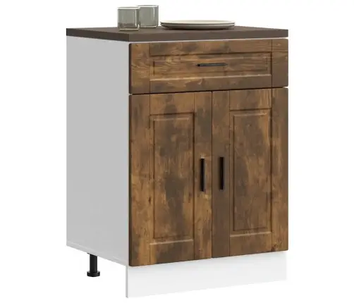 Virtuvės Spintelė, Porto, Dūminio Ąžuolo, Apdirbta Mediena