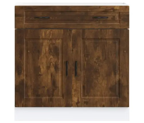 Köögi Aluskapp "Porto", Suitsutatud Tamm, Tehispuit