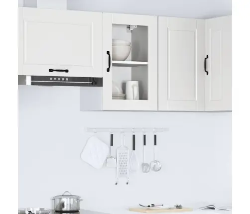 Virtuves Sienas Skapis Ar Stikla Durvīm 