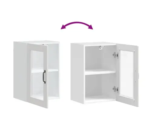 Virtuves Sienas Skapis Ar Stikla Durvīm 