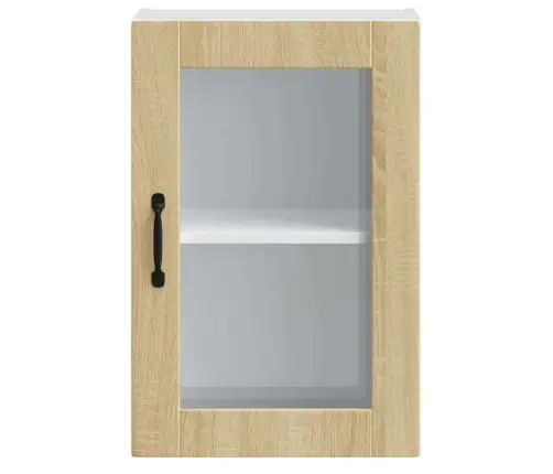 Virtuves Sienas Skapis Ar Stikla Durvīm 