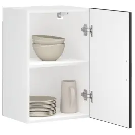 Virtuves Sienas Skapis "Porto" Black Engineered Wood Vidaxl