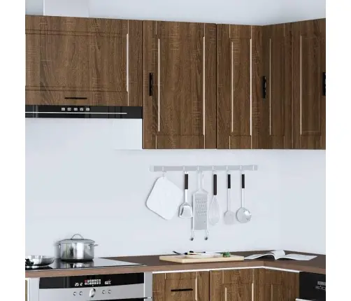 Virtuves Apakšējai Skapītis Porto Brūna Ozola Inženierijas Koks Vidaxl