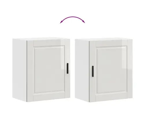 Köögi Seinakapp Porto, Kõrgläikega Valge, Tehispuit